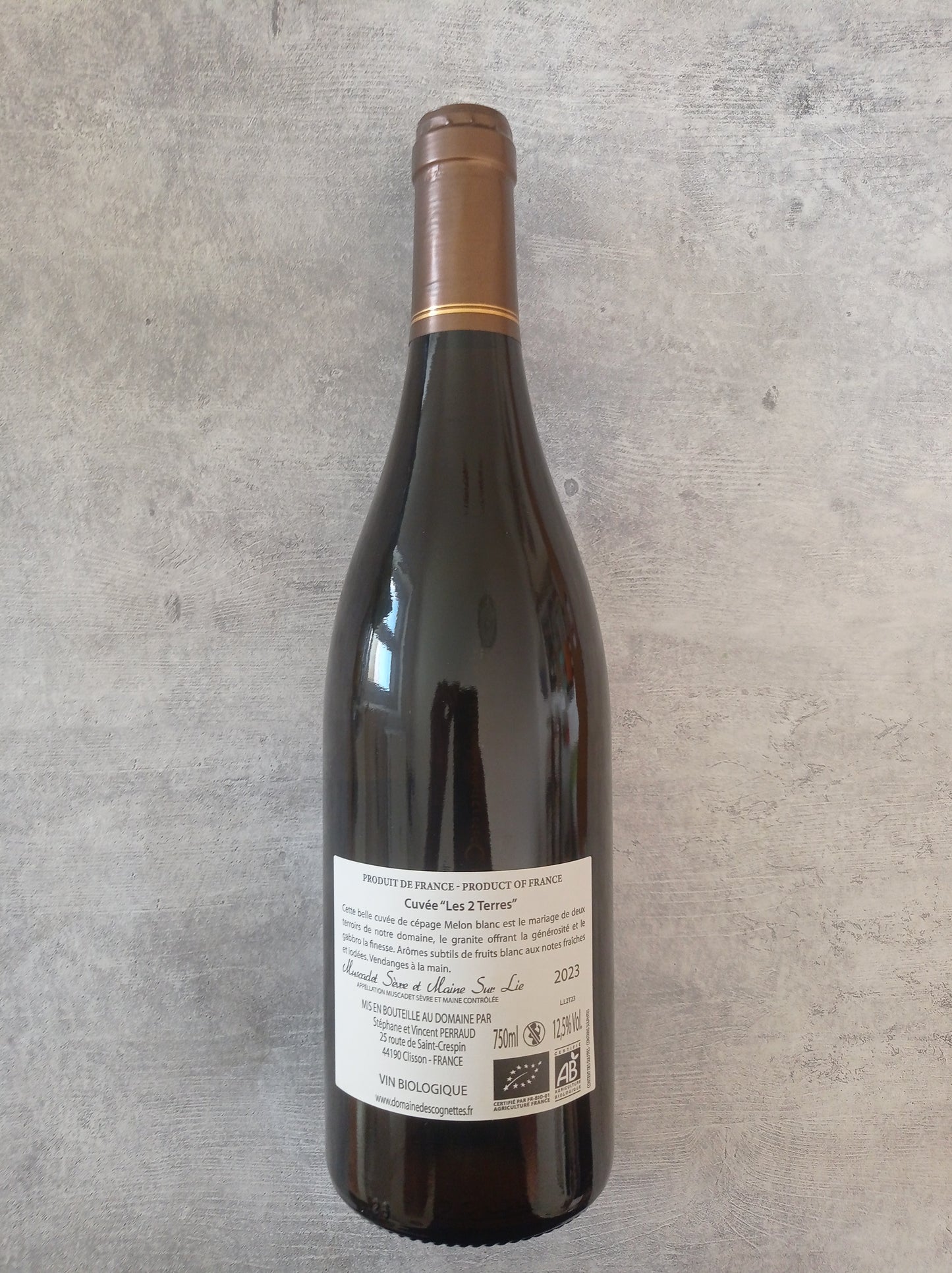 Muscadet les 2 Terres 2023