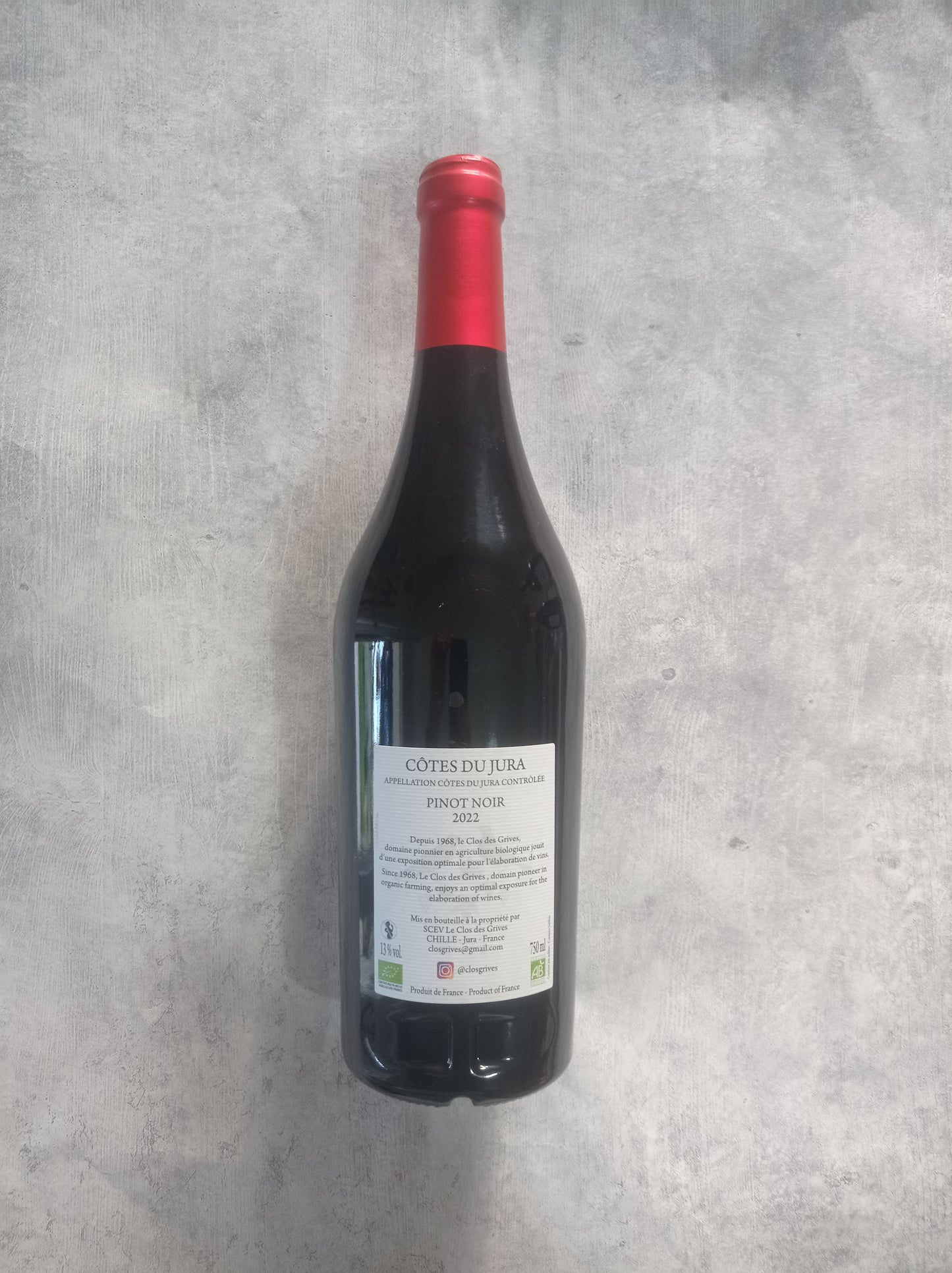 Jura Rouge Pinot Noir à Bec 2020